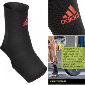 NEW Adidas Ankle Sleeve Support Adult Unisex Black SIZE LARGE